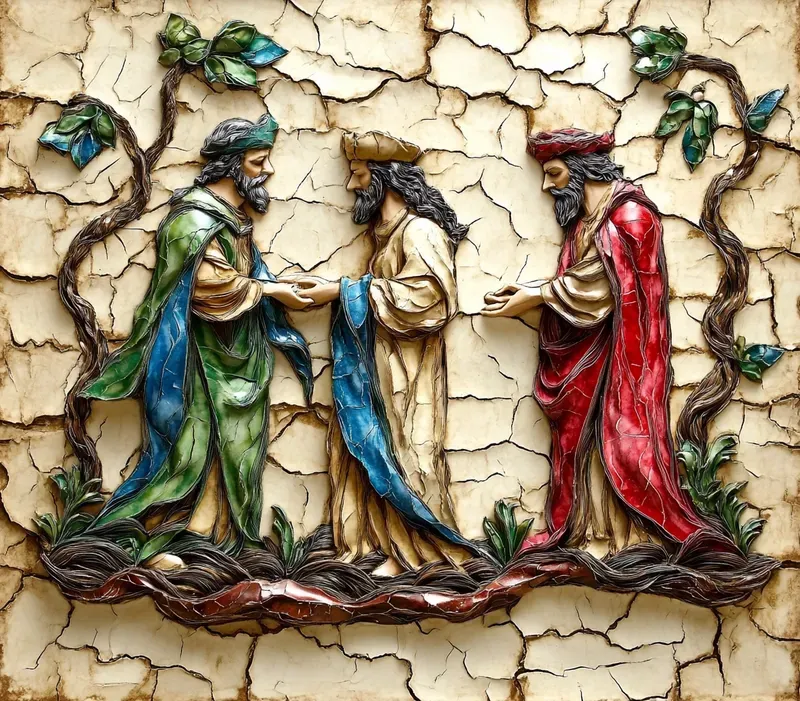 Viral Vintage 3D Christmas Stone Art