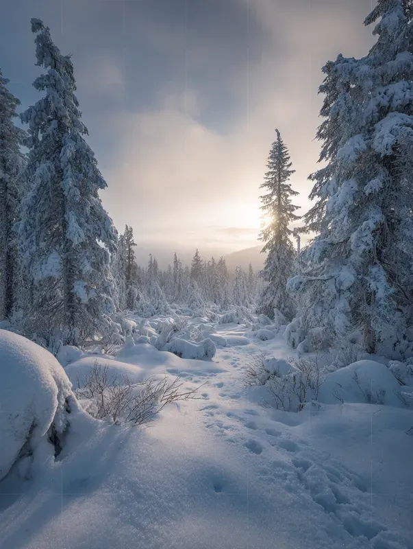 Photorealistic Winter Still Life Scenes