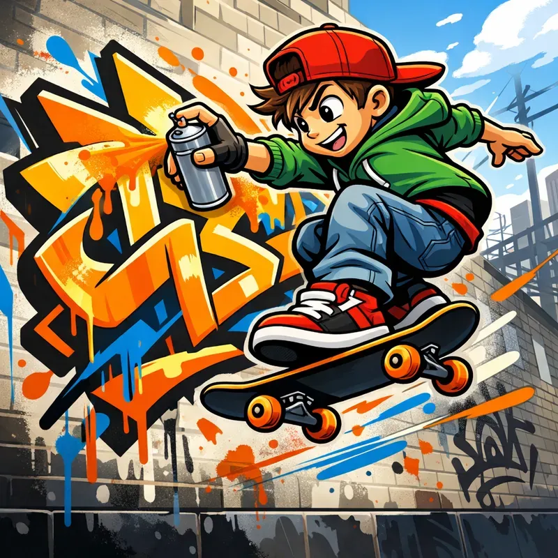 Urban Graffiti Character Poster Designs