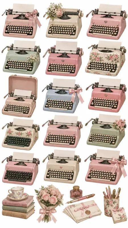 Analog Vintage Object Ephemera Sheets