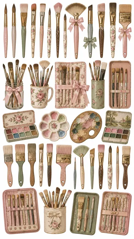 Analog Vintage Object Ephemera Sheets