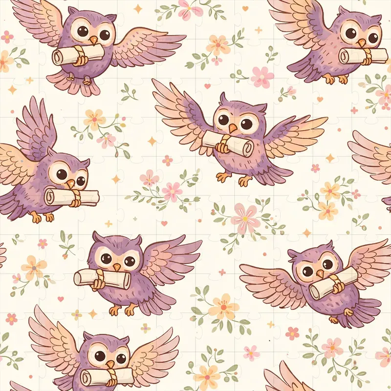 Seamless Mystical Animal Pattern Sets