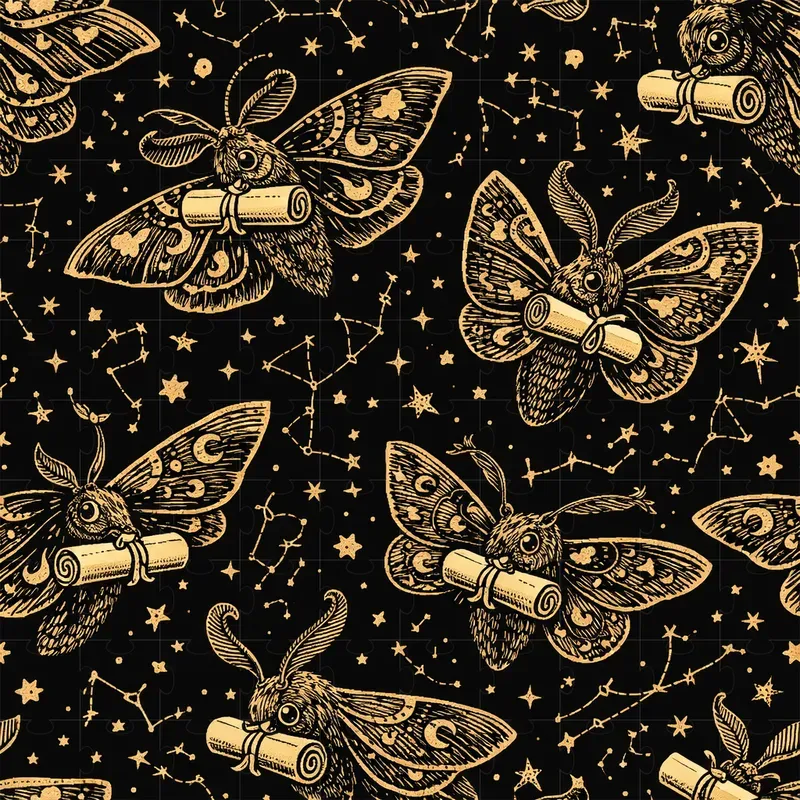 Seamless Mystical Animal Pattern Sets