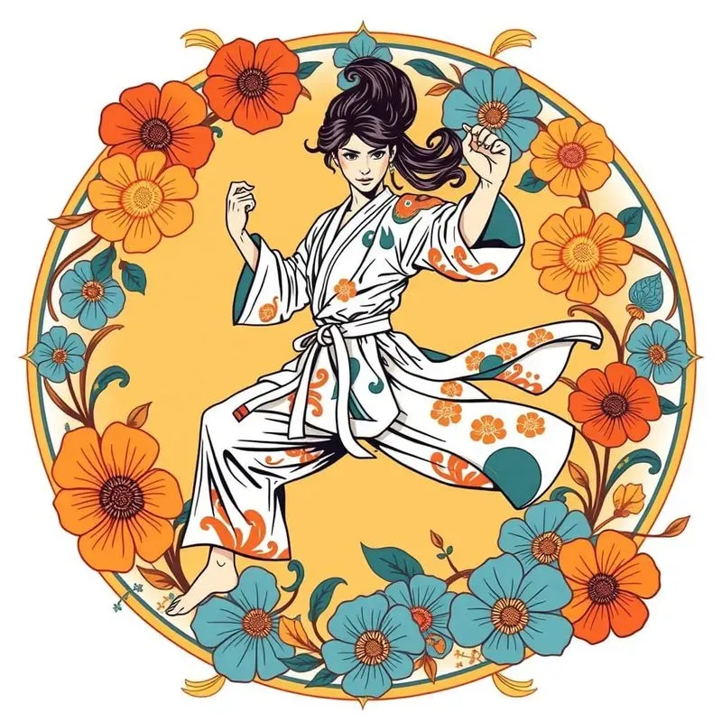 Simple Floral Person Tshirt Designs
