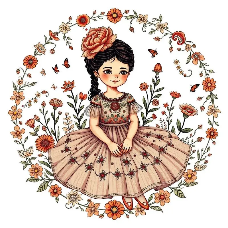 Simple Floral Person Tshirt Designs
