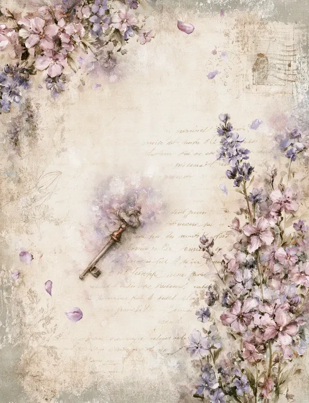 French Country Lavender Decorative Pages