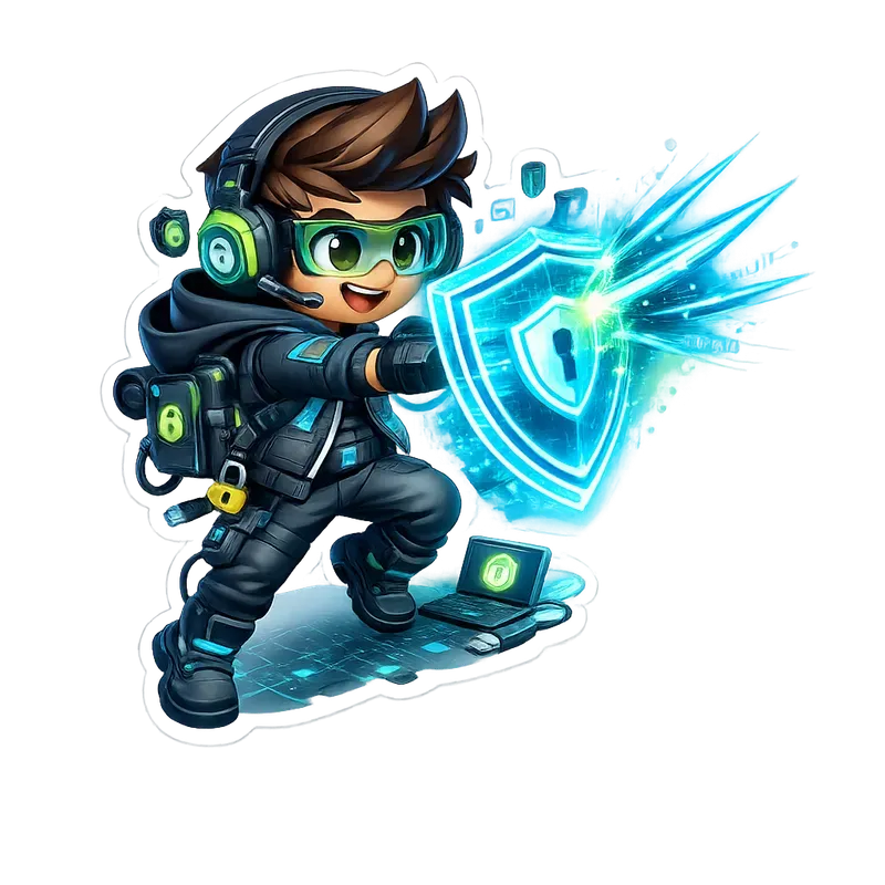 Cute 3D Tech Developer Diecut Stickers