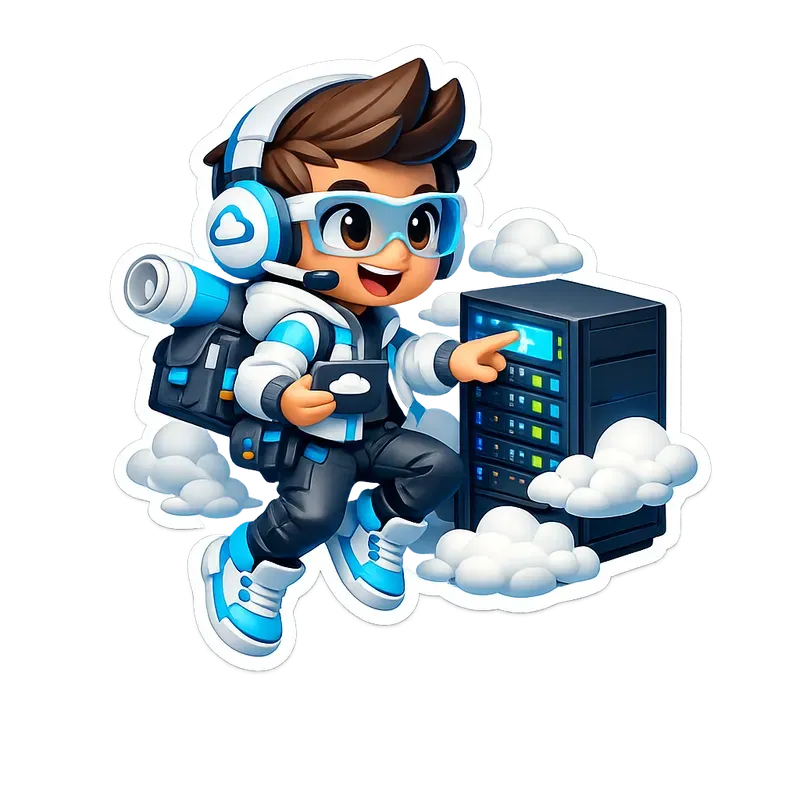 Cute 3D Tech Developer Diecut Stickers