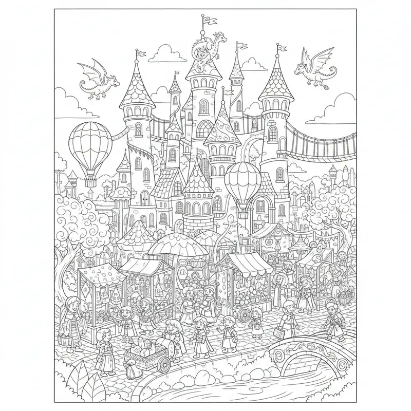Advanced Detailed Coloring Pages