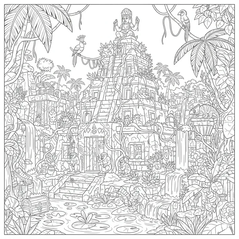 Advanced Detailed Coloring Pages