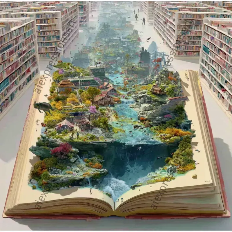 Surreal 3d Miniature Fantasy World Art