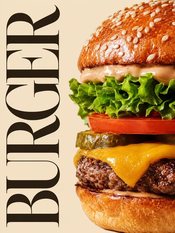 Luxury Editorial Food Typography Posters