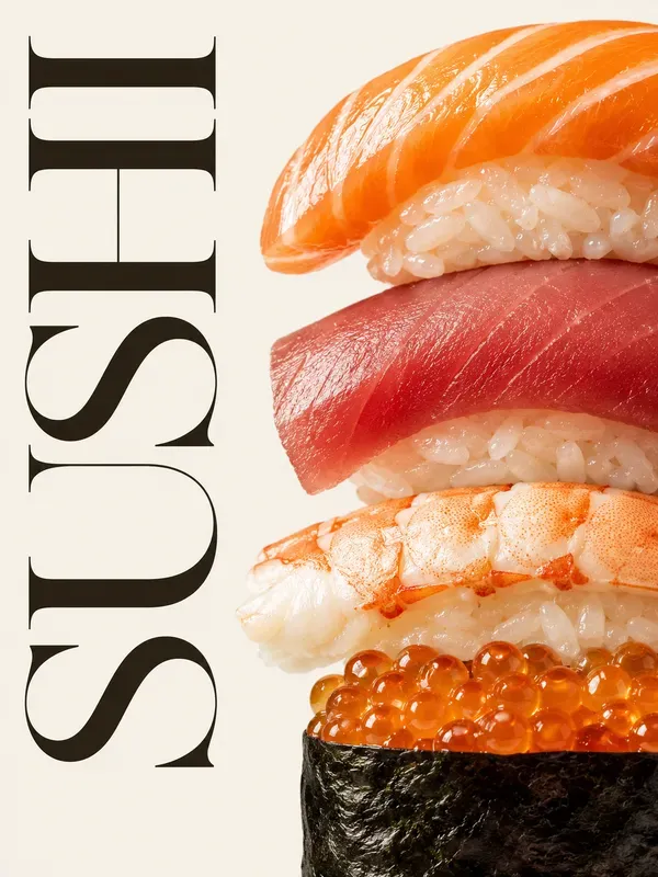 Luxury Editorial Food Typography Posters