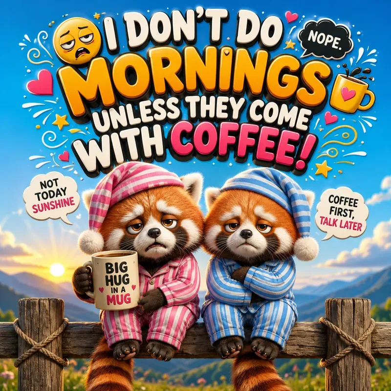 Sleepy Animal Duo Typography Posters