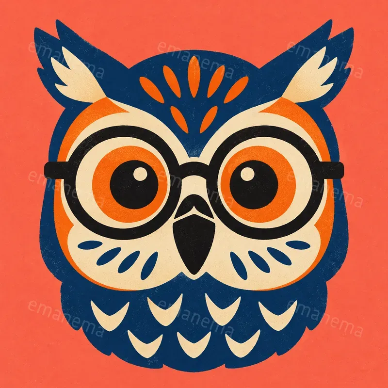 Funny Silkscreen Animal Character Art