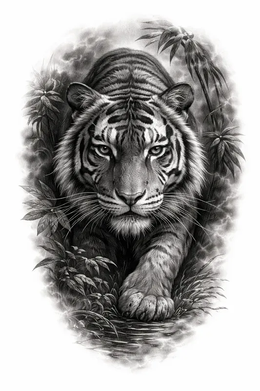 Black Gray Realistic Tattoo Designs