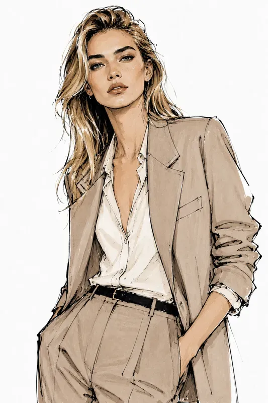 Voguestyle Minimalist Fashion Sketches