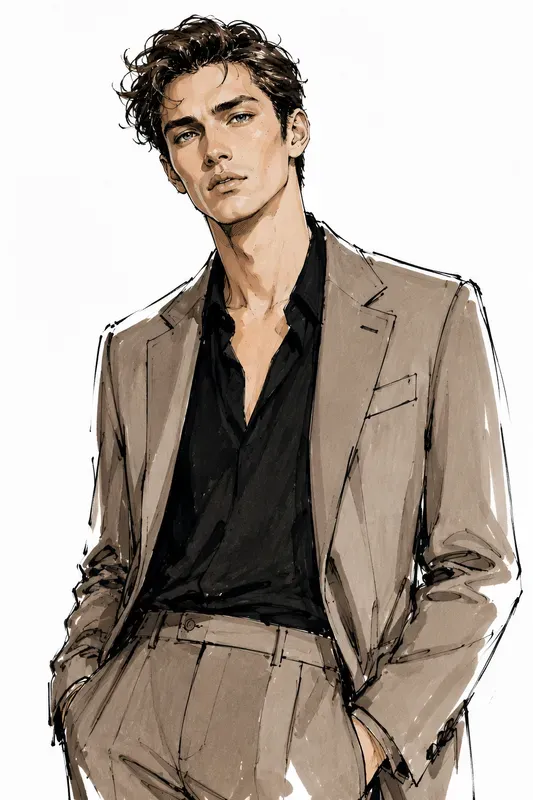 Voguestyle Minimalist Fashion Sketches