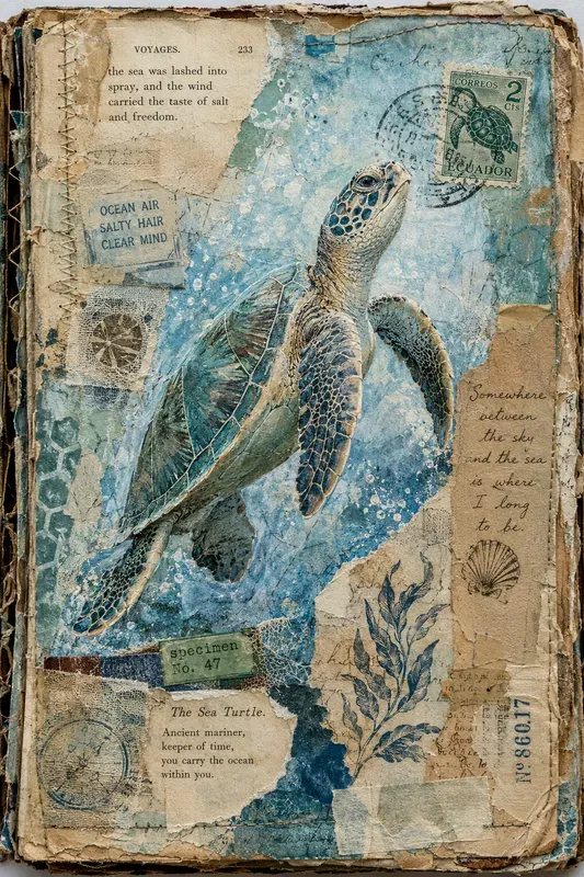 Junk Journal Sea Turtles