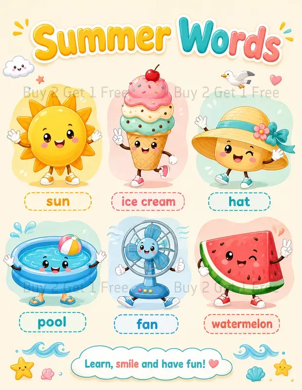 Kids Vocabulary Posters