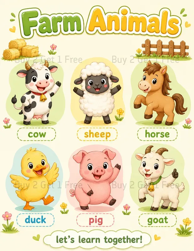 Kids Vocabulary Posters
