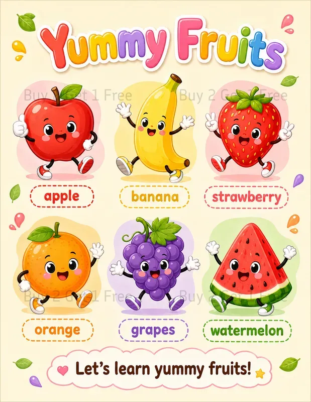Kids Vocabulary Posters