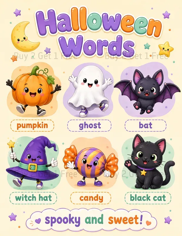 Kids Vocabulary Posters