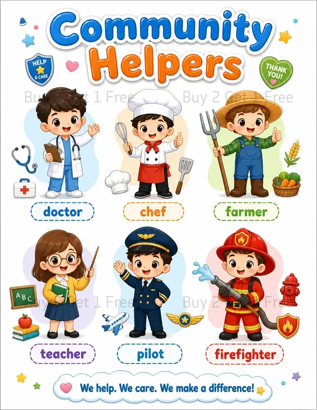 Kids Vocabulary Posters