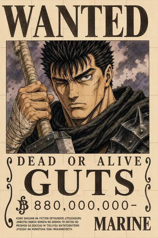 One Piece Wanted Bounty Posters