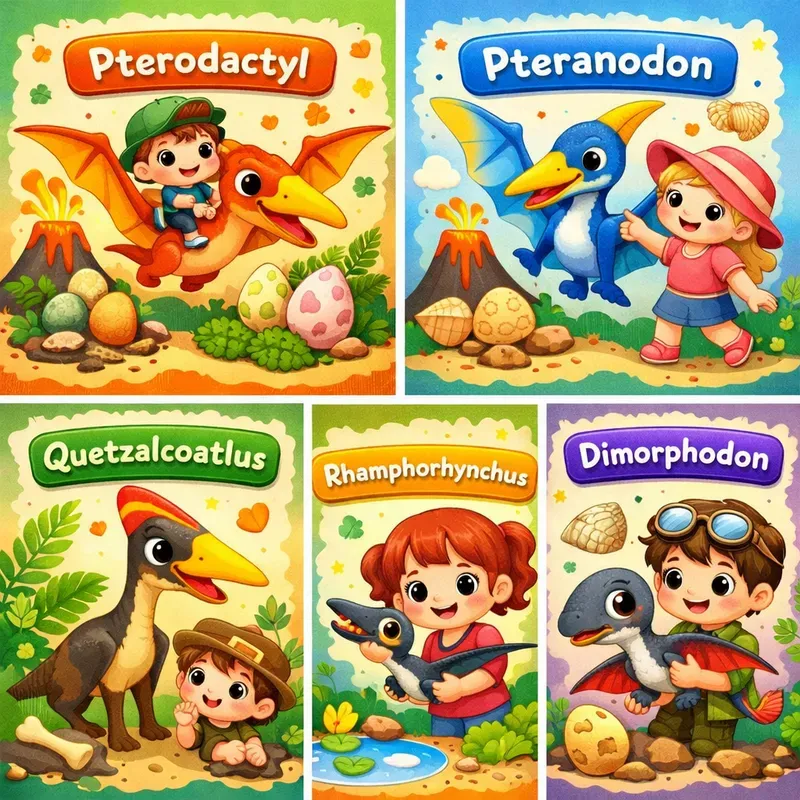 Cute Dinosaur Kids Poster Packs