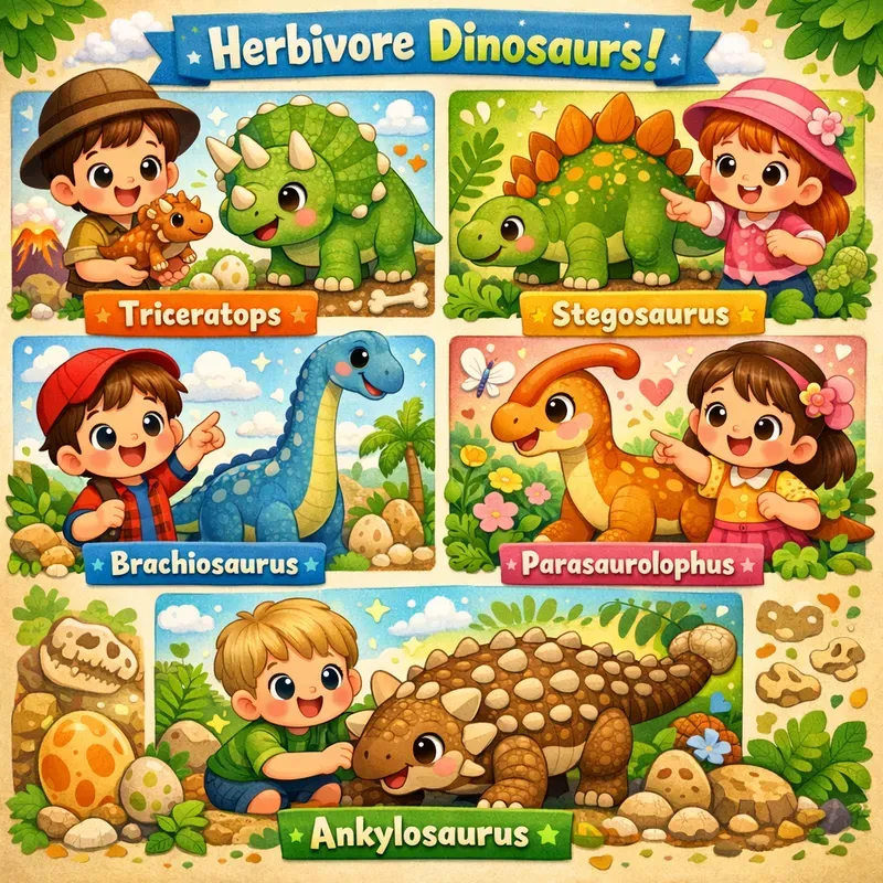 Cute Dinosaur Kids Poster Packs