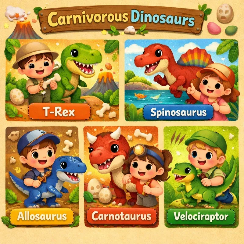 Cute Dinosaur Kids Poster Packs