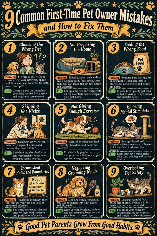 Pet Care Mistakes Infographic Generator