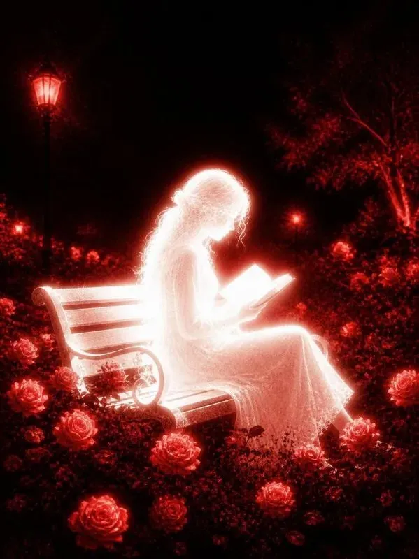 Ethereal Red Overexposed Photography