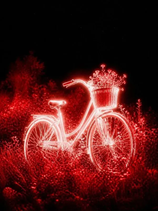 Ethereal Red Overexposed Photography