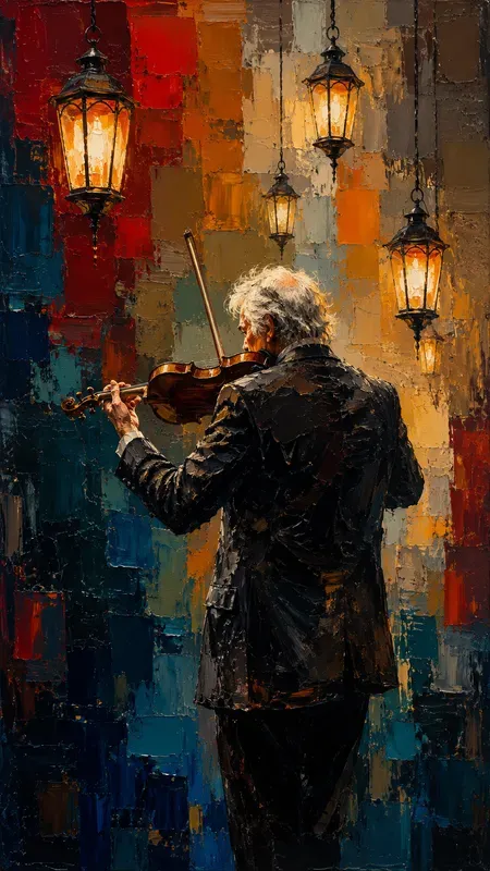 Expressive Palette Knife Figures