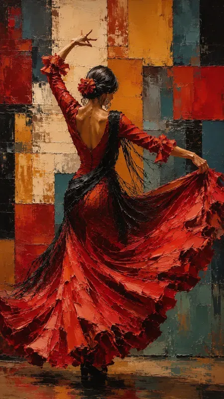 Expressive Palette Knife Figures