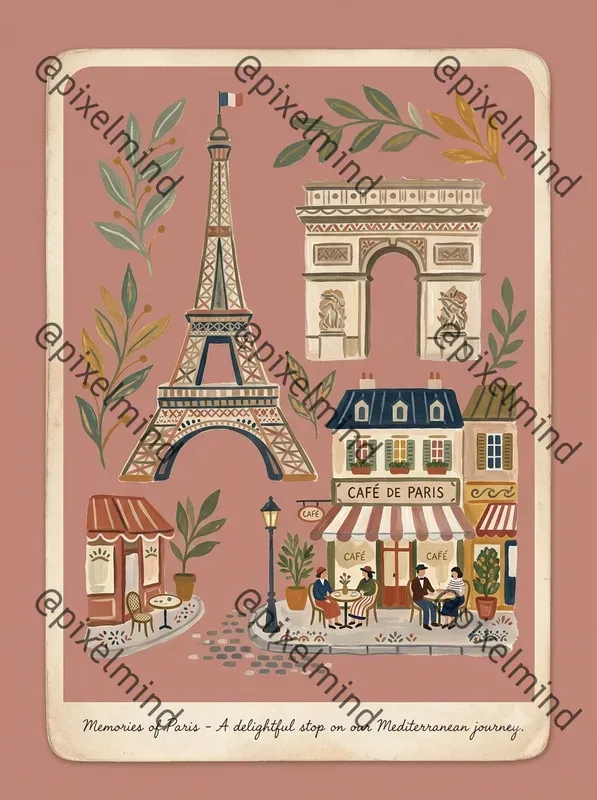World Folk Travel Landmark Card Studios