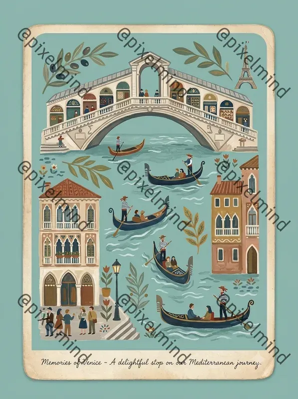 World Folk Travel Landmark Card Studios