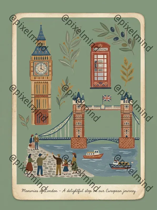 World Folk Travel Landmark Card Studios