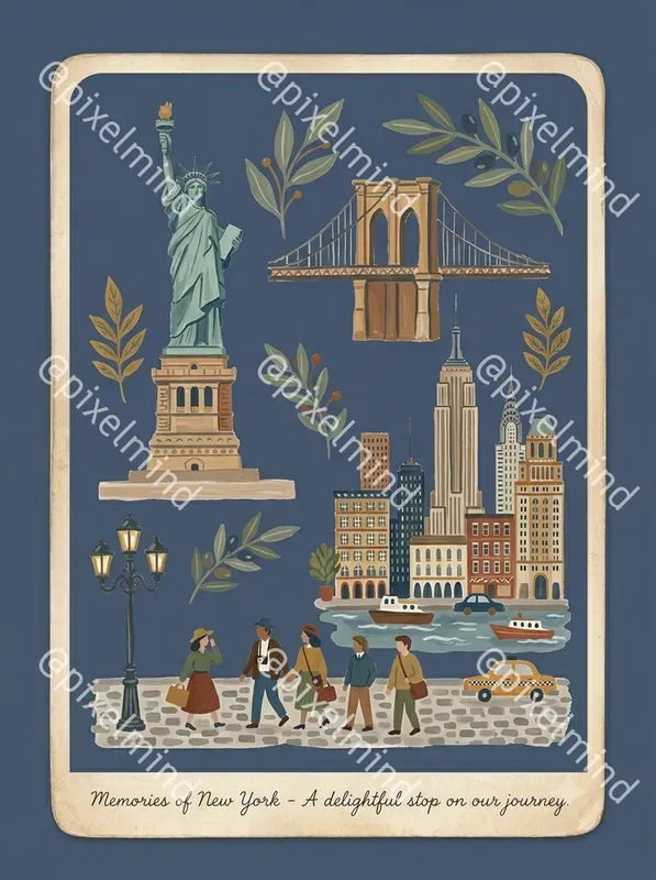 World Folk Travel Landmark Card Studios