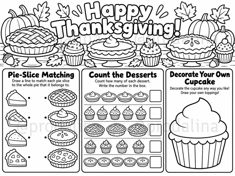 Thanksgiving Kids Activity Placemats