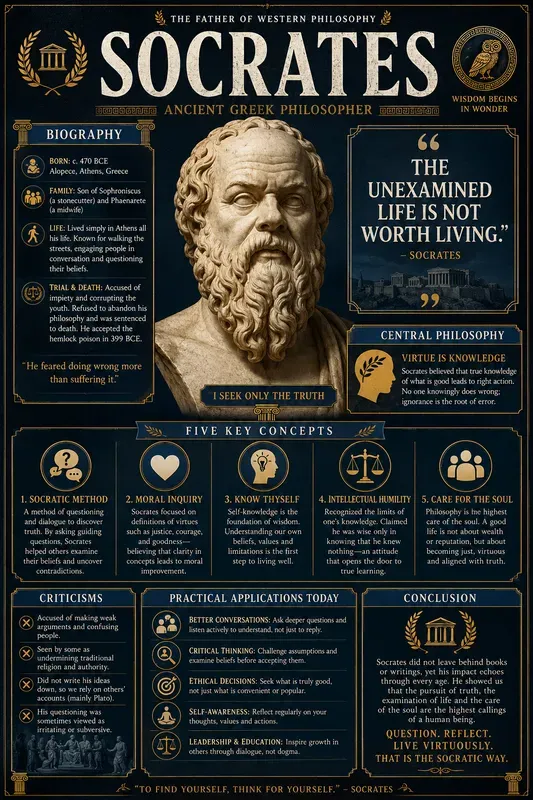 Philosopher Infographic Posters