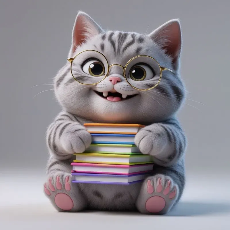 3D Cute Animals Back To School Offices