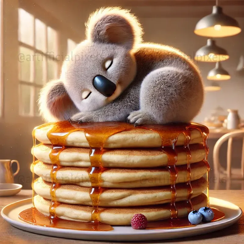 Cute Sleepy Pancake Animals Sweet Dreams