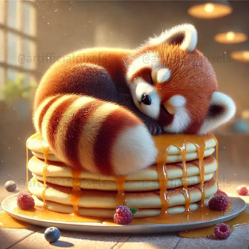 Cute Sleepy Pancake Animals Sweet Dreams