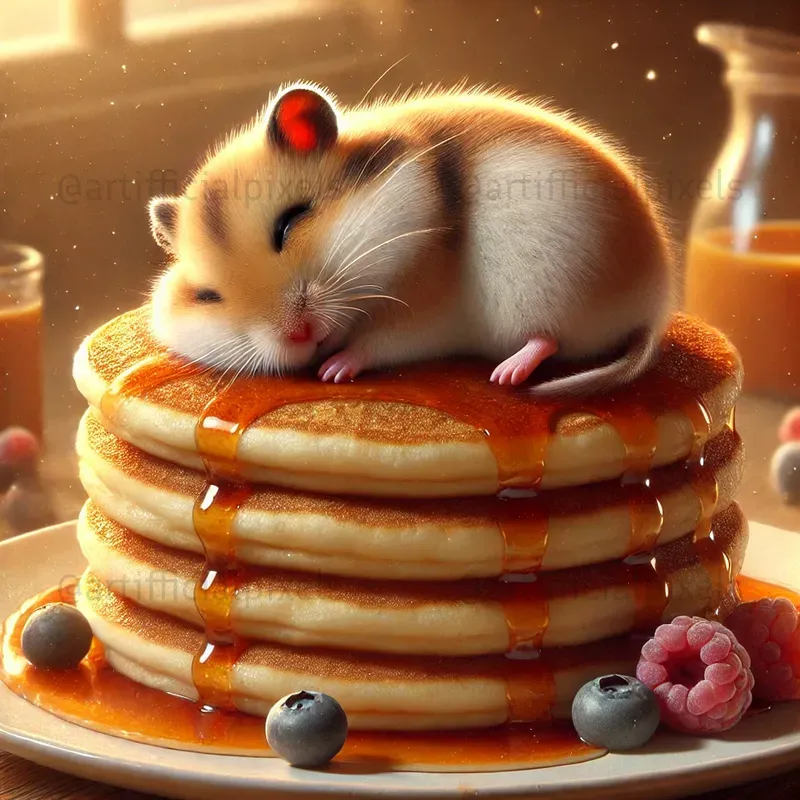 Cute Sleepy Pancake Animals Sweet Dreams
