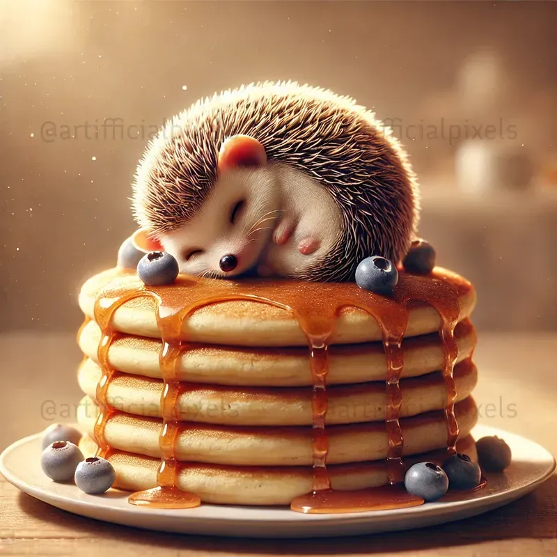 Cute Sleepy Pancake Animals Sweet Dreams