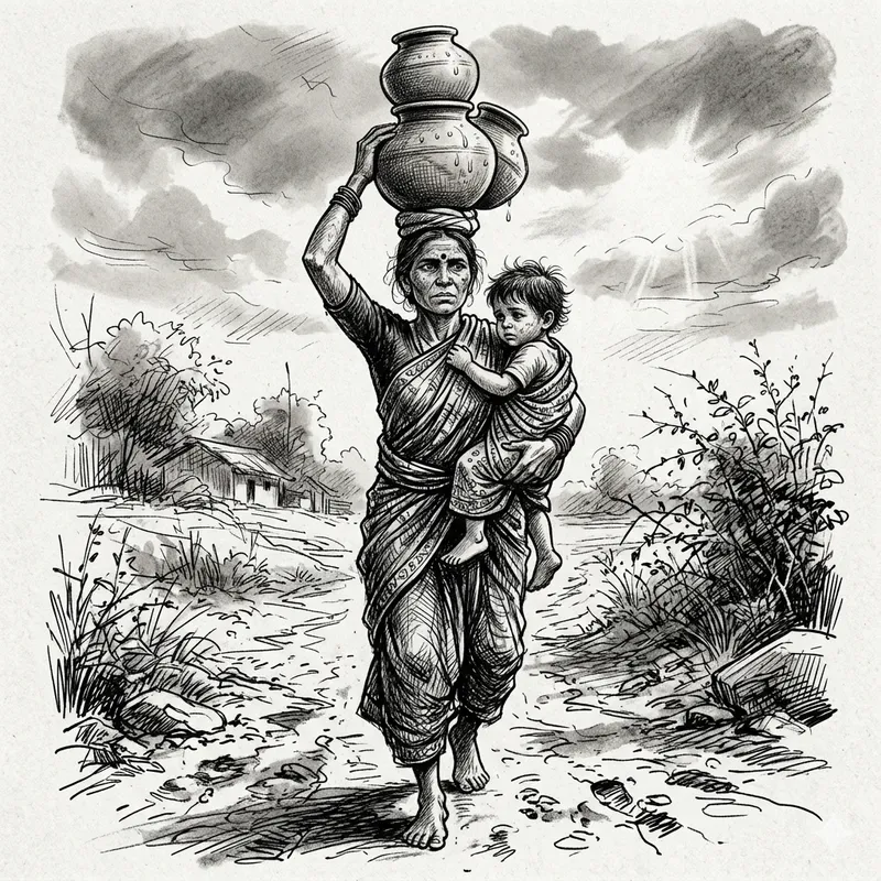 Emotional Black White Sketches