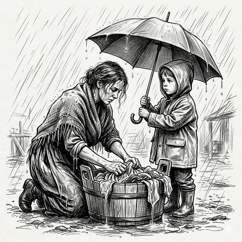 Emotional Black White Sketches